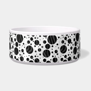 Zebra Polka Dot Black and Grey Print