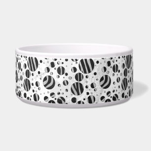 Zebra Polka Dot Black and Light Grey