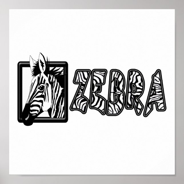 ZEBRA POP OUT POSTER (Front)