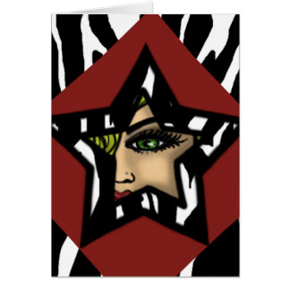 Zebra Pop Star-Card