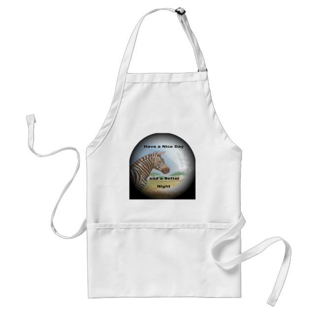 Zebra Portrait, Amboseli: he Spirit of the Savanna Standard Apron (Front)