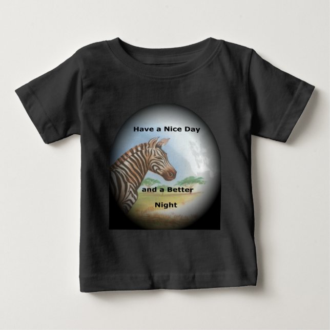 Zebra Portrait, Amboseli: The Spirit of the Savann Baby T-Shirt (Front)