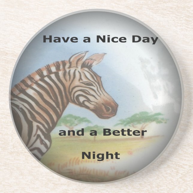 Zebra Portrait, Amboseli: The Spirit of the Savann Coaster (Front)