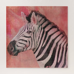 Zebra Portrait Jigsaw Puzzle