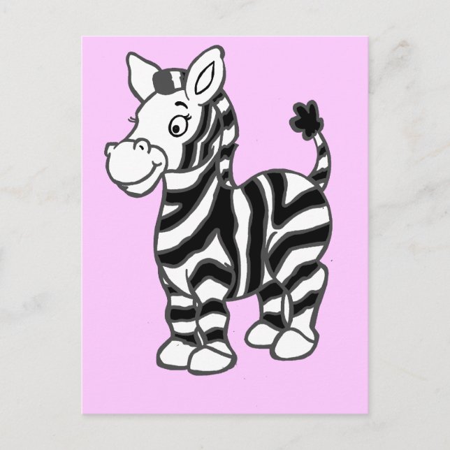 Zebra Postcard (Front)