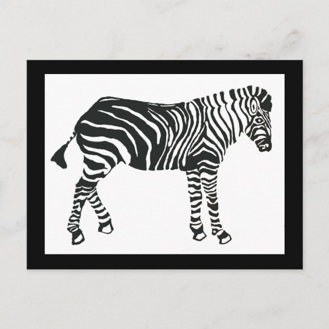Zebra postcard (Front)