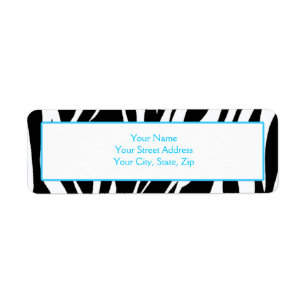 Zebra Print Address Labels