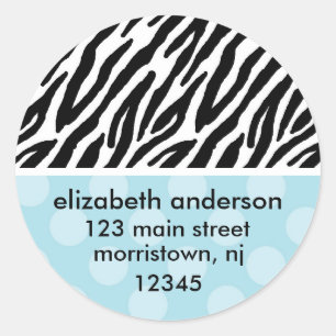 Zebra Print Address Labels