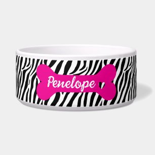 Zebra Print and Fuchsia Pink Dog