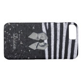 Zebra Print and Glitters Case-Mate iPhone Case (Back (Horizontal))