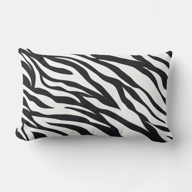 Zebra Print Animal Pattern pillow (Front)