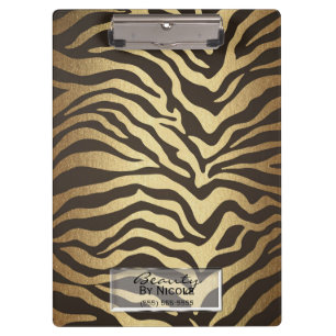 Zebra Print Animal Skins Skin Modern Glam Clipboard