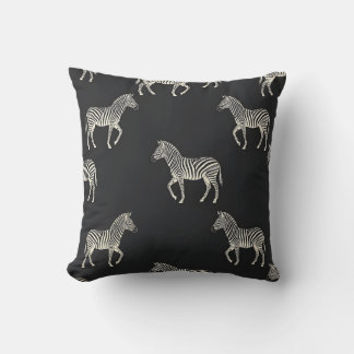Zebra Print Art Deco Pillow Cover