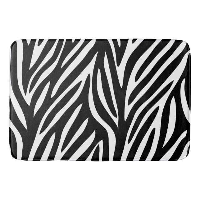 ZEBRA PRINT BATH MAT (Front)