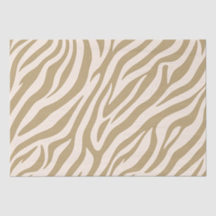 Zebra Print-Beige- Tissue Paper