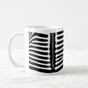 Zebra print (black) coffee mug