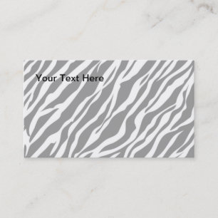Zebra Print Business Card