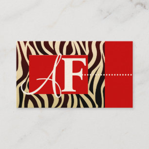 Zebra Print Business Cards