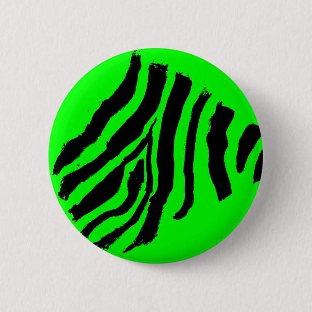 Zebra Print button (Green) (Front)