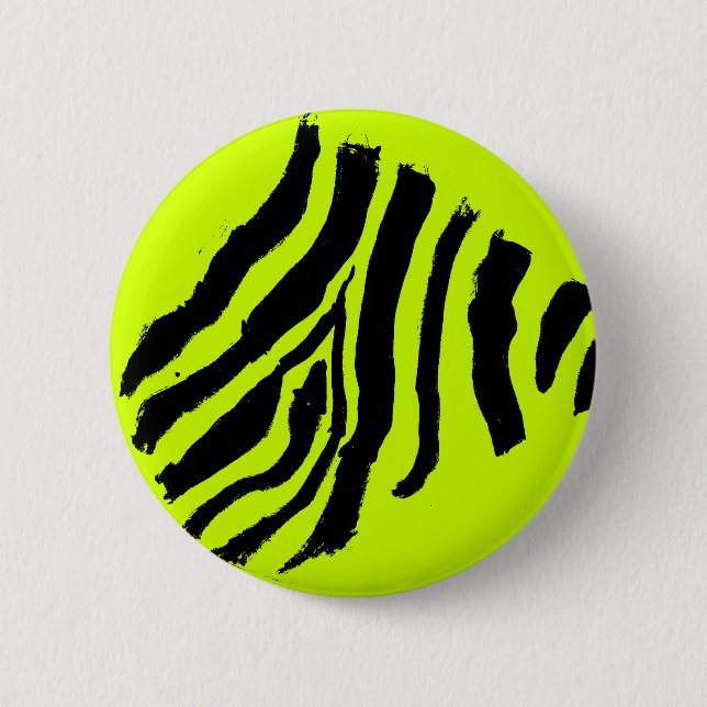 Zebra Print button (Yellow-Green) (Front)