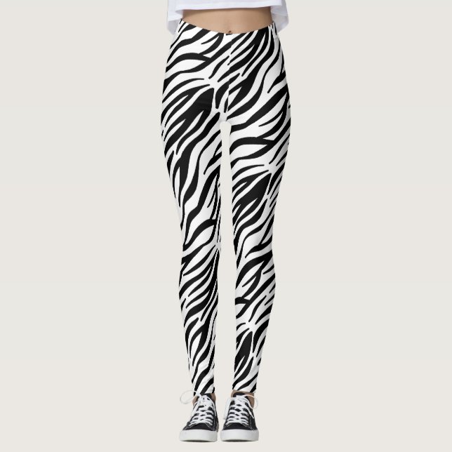 Zebra Print BW Leggings (Front)