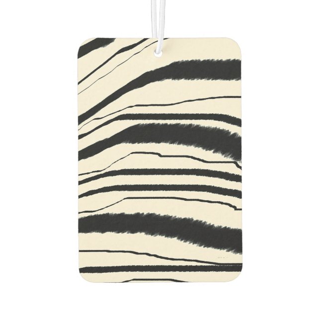 Zebra Print  Car Air Freshener (Back)
