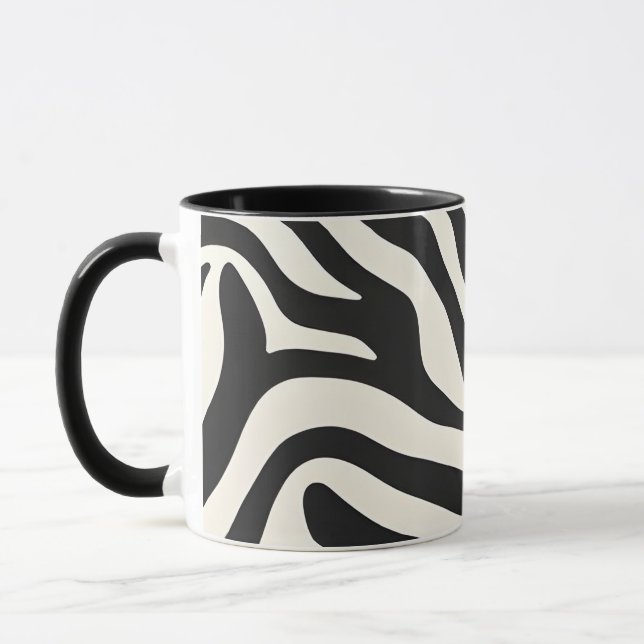 Zebra Print Ceramic Mug (Left)