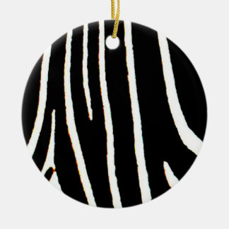 Zebra Print Ceramic Tree Decoration