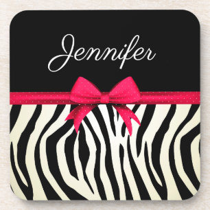 Zebra Print Coaster