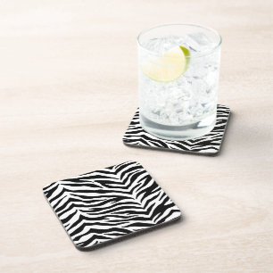 Zebra Print Coaster Set