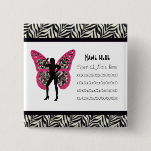 Zebra print Collection Button