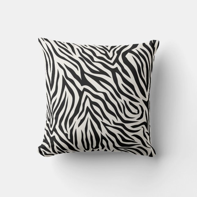 Zebra Print Cushion (Front)