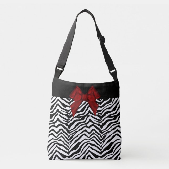 Zebra Print Custom Tote Bag (Front)