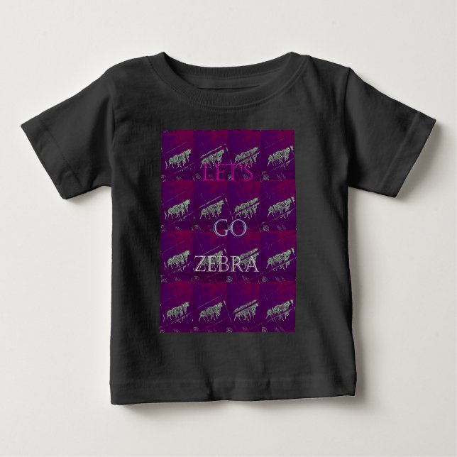 Zebra Print Décor: A Fun Design Baby T-Shirt (Front)