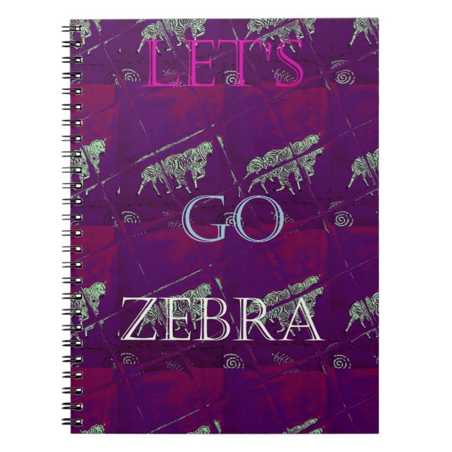 Zebra Print Décor: A Fun Design Notebook (Front)