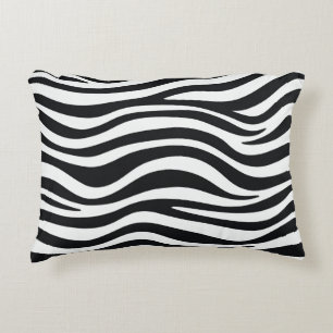Zebra print decorative cushion