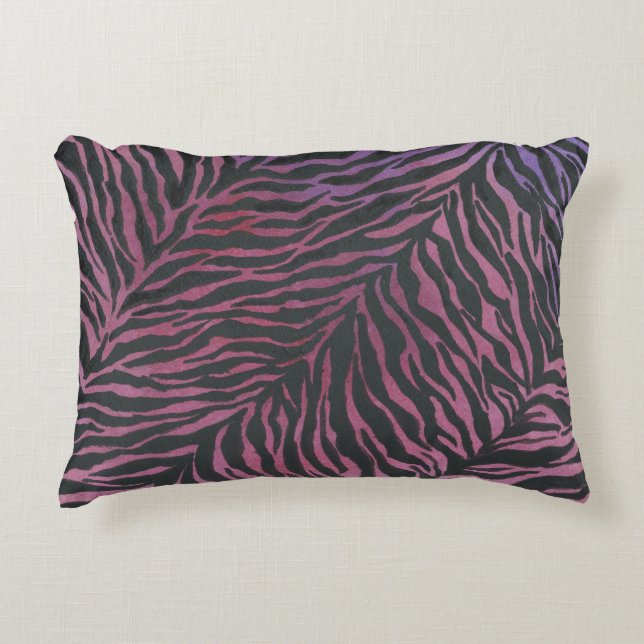 Zebra print decorative cushion (Front)