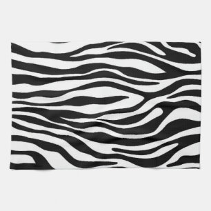 Zebra Print Design Tea Towel