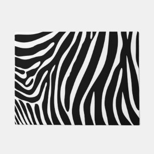 Zebra Print Door Mat