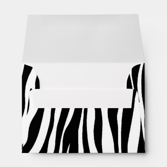 Zebra Print Envelope (Back (Bottom))