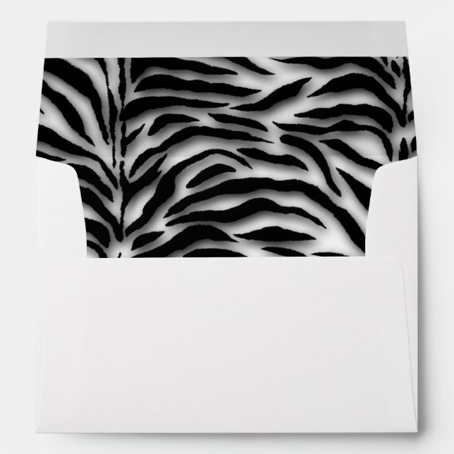 Zebra Print Envelope (Back (Bottom))