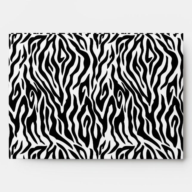 Zebra Print Envelope A7 (Front)