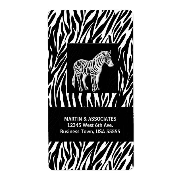 Zebra Print Executive Shipping (Front)