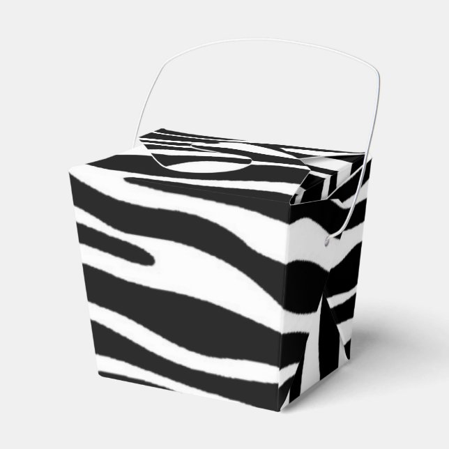 Zebra Print Favour Box (Front Side)