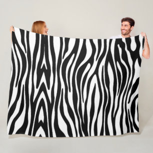 Zebra Print Fleece Blanket
