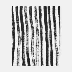 Zebra print fleece blanket