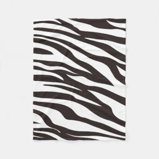 Zebra Print Fleece Blanket