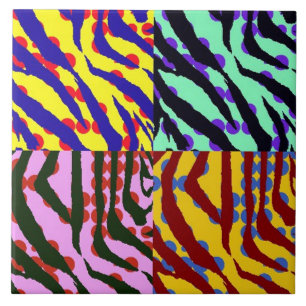 Zebra Print Home Tile