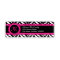 Zebra Print & Hot Pink Lace Monogram