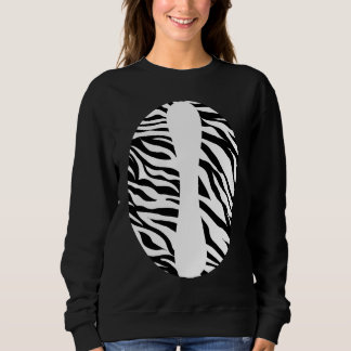 Zebra Print Jungle Theme Party Zoo Animal Hallowee Sweatshirt